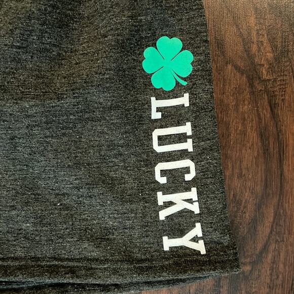 Women's Lucky Graphic Jogger Shorts - Gray - Size XXL - Picture 2 of 6